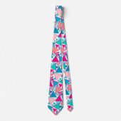 Middelcentraalmoderne driehoeken, Turquoise en kor Stropdas (Voorkant)