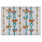 Middelcentraalmoderne glazen snijraad snijplank (Voorkant)