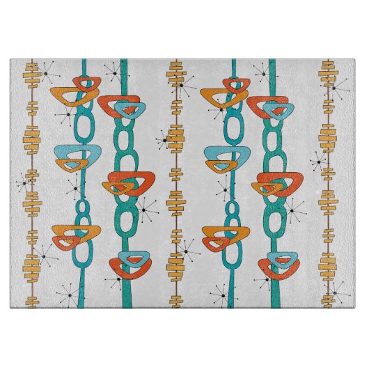 Middelcentraalmoderne glazen snijraad snijplank (Voorkant)