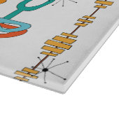 Middelcentraalmoderne glazen snijraad snijplank (Hoek)