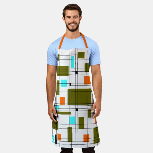 Middelcentraalnet Schort (Gedragen)