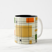 Middelcentraalnet Tweekleurige Koffiemok (Voorkant rechts)