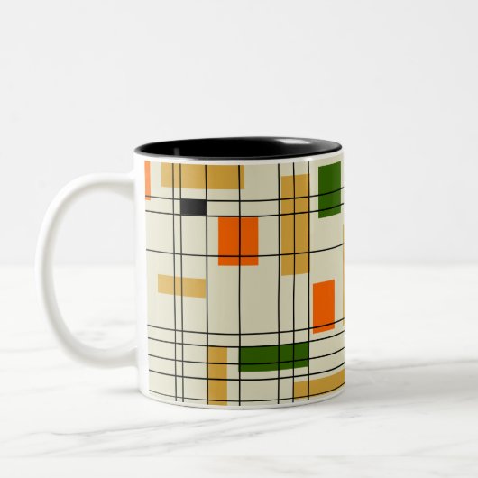 Middelcentraalnet Tweekleurige Koffiemok (Links)