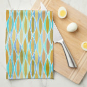 Middelcentrifugeren afdrukken - blauwe en neutrale theedoek (Quarter Fold)