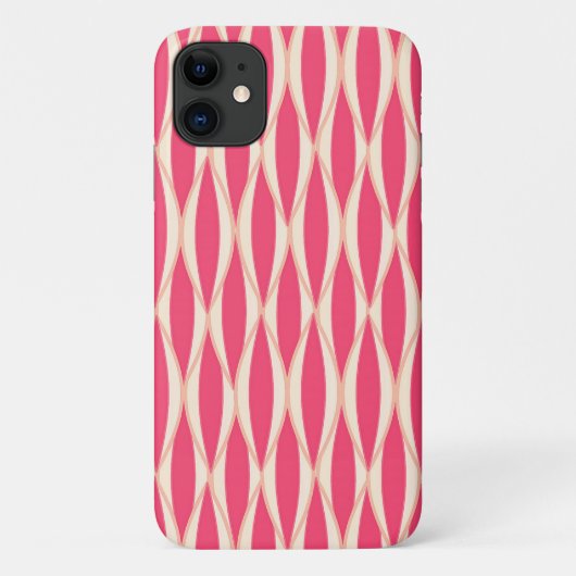 Middelcentrifugeren afdrukken - koraalschaduwen Case-Mate iPhone case (Achterkant)