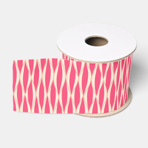 Middelcentrifugeren afdrukken - koraalschaduwen grosgrain lint