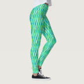 Middelcentrifugeren — Ribbon Print, Turquoise en L Leggings (Rechts)
