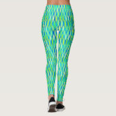 Middelcentrifugeren — Ribbon Print, Turquoise en L Leggings (Achterkant)