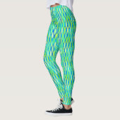 Middelcentrifugeren — Ribbon Print, Turquoise en L Leggings (Links)