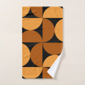 Middelcentury Modern Burnt Clay en Mocha Bad Handdoek (Handdoek)