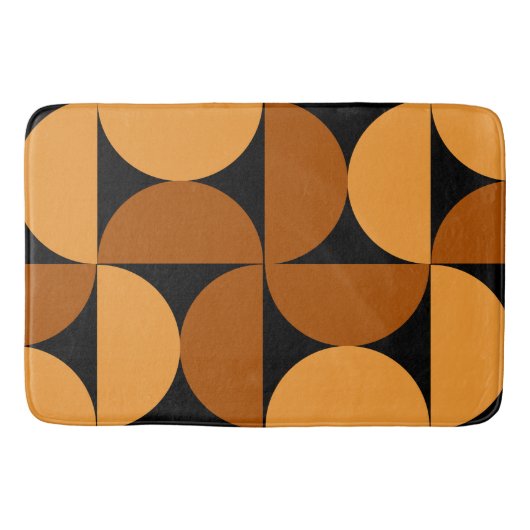 Middelcentury Modern Burnt Clay en Mocha Badmat (Voorkant)