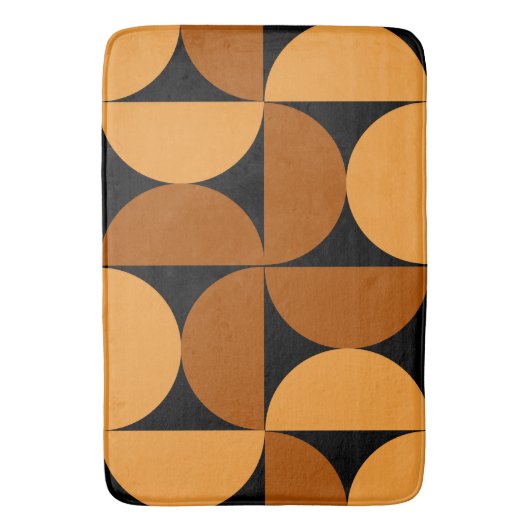 Middelcentury Modern Burnt Clay en Mocha Badmat (Voorkant Verticaal)