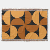 Middelcentury Modern Burnt Clay en Mocha Deken (Voorkant)
