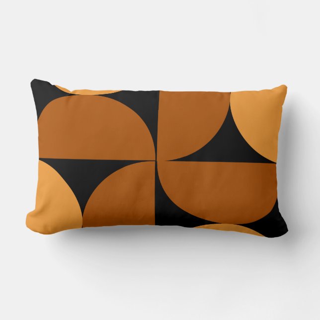 Middelcentury Modern Burnt Clay en Mocha Kussen (Voorkant)