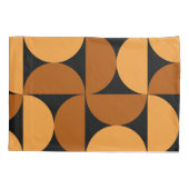 Middelcentury Modern Burnt Clay en Mocha Kussensloop (Achterkant)