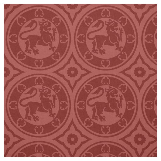 Middeleeuwen, donkerrood stof (Swatch)