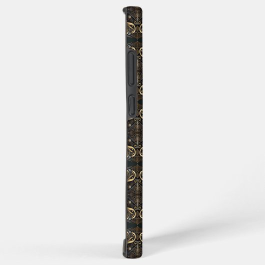 Middeleeuwen middeleeuws goud en zwart samsung galaxy hoesje (Rechterkant)