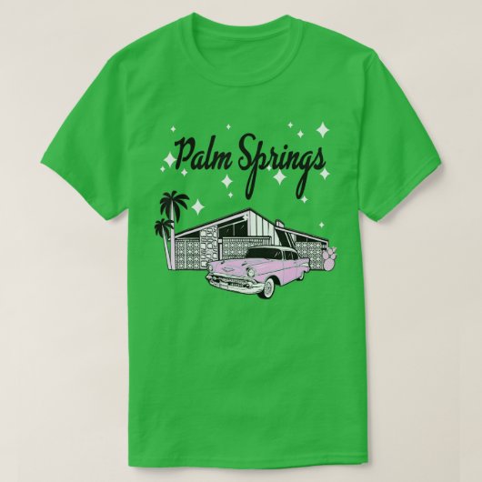 Middeleeuwen Palm Springs California 1950 T-shirt (Design voorkant)