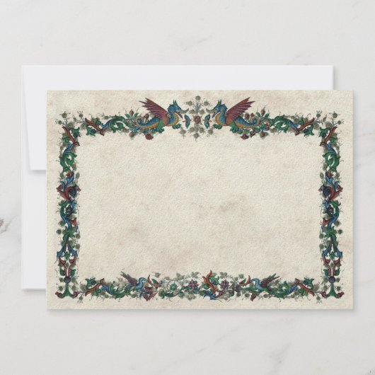 Middeleeuwen van middeleeuwen kaart (Achterkant)