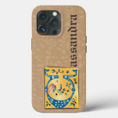 Middeleeuwen, verlicht, letter C Monogram Case-Mate iPhone Case (Achterkant)