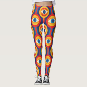 Middeleeuws: abstract geometrisch. leggings