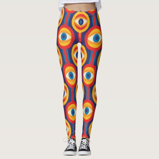 Middeleeuws: abstract geometrisch. leggings (Voorkant)