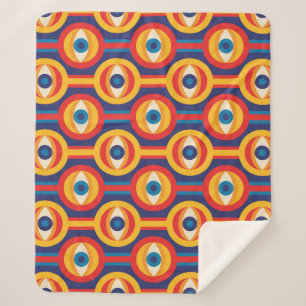 Middeleeuws: abstract geometrisch. sherpa deken