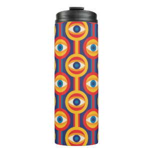 Middeleeuws: abstract geometrisch. thermosbeker