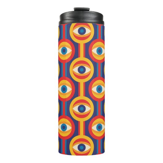 Middeleeuws: abstract geometrisch. thermosbeker (Voorkant)