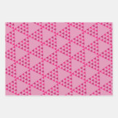 Middeleeuws abstract retro geometrisch roze inpakpapier vel (Voorkant 2)