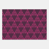 Middeleeuws abstract retro geometrisch zwart inpakpapier vel (Voorkant 3)