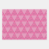 Middeleeuws abstract retro geometrisch zwart inpakpapier vel (Voorkant 2)