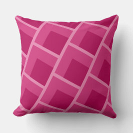 Middeleeuws abstract roze geometrisch kussen