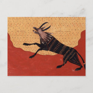 middeleeuws beest briefkaart