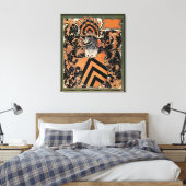 Middeleeuws Belgisch Wapen Canvas Afdruk (Insitu (Slaapkamer))