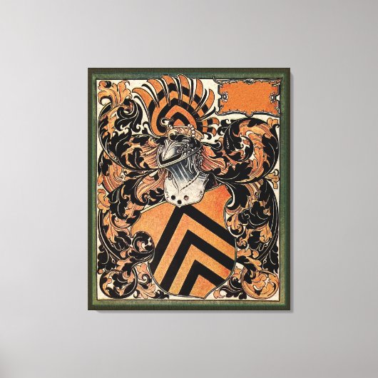 Middeleeuws Belgisch Wapen Canvas Afdruk (Voorkant)