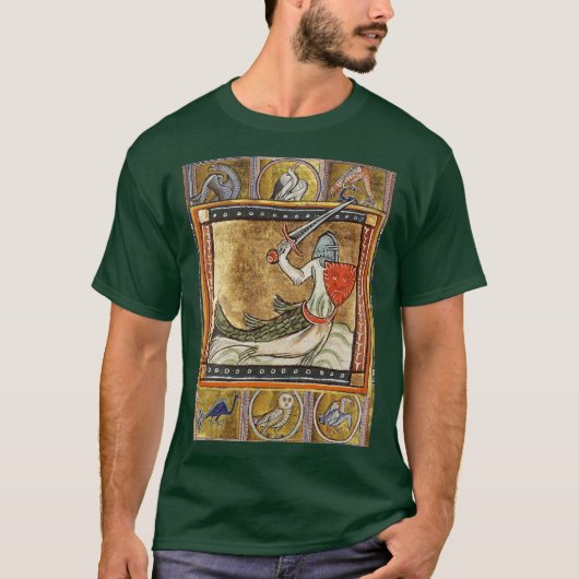 MIDDELEEUWS BESTIARIUM funny vintage T-shirt (Voorkant)