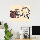 MIDDELEEUWS BESTIARIUM OORLOG Slakken, Moordhas, L Poster (Thuiskantoor)