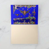 MIDDELEEUWS BESTIARIUM,VLIEGENDE VLEERMUIZEN BOSDI FEESTDAGEN KAART (Binnen)