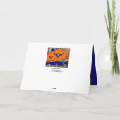 MIDDELEEUWS BESTIARIUM,Vliegende vleermuizen bosdi Feestdagen Kaart (Achterkant)