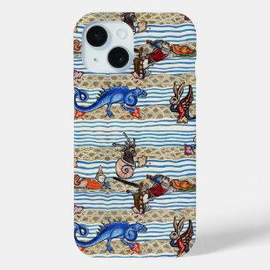 MIDDELEEUWS BESTIARIUM, ZEE MONSTERS FANTASIEDIERE iPhone 15 CASE
