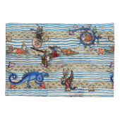 MIDDELEEUWS BESTIARIUM, ZEE MONSTERS FANTASIEDIERE KUSSENSLOOP (Achterkant-Links)