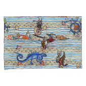MIDDELEEUWS BESTIARIUM, ZEE MONSTERS FANTASIEDIERE KUSSENSLOOP (Voorkant-Rechts)