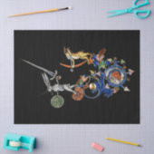 MIDDELEEUWS BESTIARY, Killer Konijnen met Zwaard Z Tissuepapier (Craft)