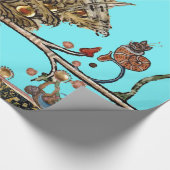 MIDDELEEUWS BESTIARY MAKING MUSIC Violinist Lion B Cadeaupapier (Hoek)