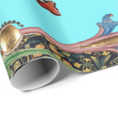 MIDDELEEUWS BESTIARY MAKING MUSIC Violinist Lion B Cadeaupapier (Rol Hoek)