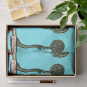 MIDDELEEUWS BESTIARY MAKING MUSIC Violinist Lion B Tissuepapier (Geschenk)