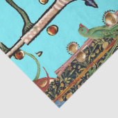 MIDDELEEUWS BESTIARY MAKING MUSIC Violinist Lion B Tissuepapier (Detail)