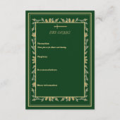 Middeleeuws Bloemenharten en Zwaard Goud Detail RS Informatiekaartje (Achterkant)