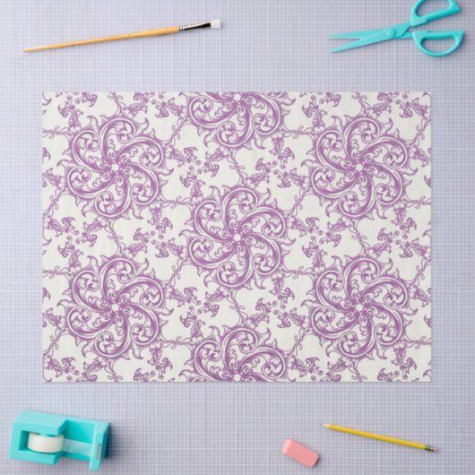 middeleeuws bloemenpatroon tissuepapier (Craft)